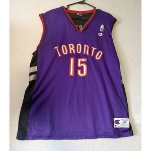 Vintage Champion Vince Carter Toronto Raptors Jersey Mens L Size 44 Retro